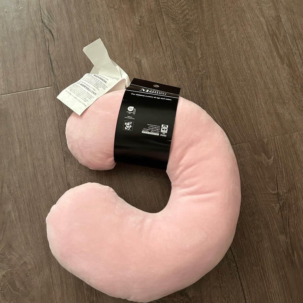 NWT Disney Pink and Multicolor Mickey Mouse Travel Neck Pillow - Picture 2 of 2